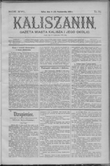 Kaliszanin : gazeta miasta Kalisza i jego okolic