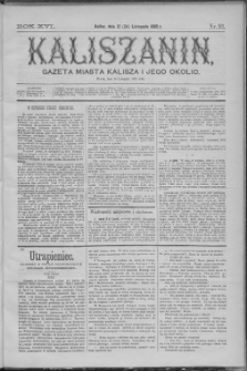Kaliszanin : gazeta miasta Kalisza i jego okolic
