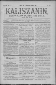 Kaliszanin : gazeta miasta Kalisza i jego okolic