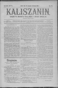 Kaliszanin : gazeta miasta Kalisza i jego okolic