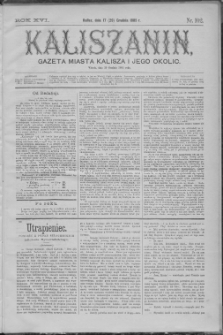 Kaliszanin : gazeta miasta Kalisza i jego okolic