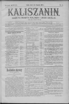 Kaliszanin : gazeta miasta Kalisza i jego okolic