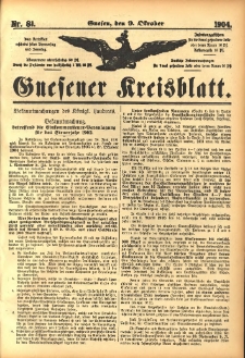 Gnesener Kreisblatt 1904.10.09 Nr81