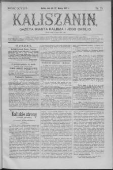 Kaliszanin : gazeta miasta Kalisza i jego okolic