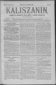 Kaliszanin : gazeta miasta Kalisza i jego okolic