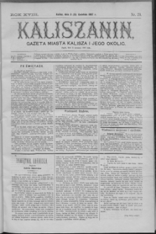 Kaliszanin : gazeta miasta Kalisza i jego okolic