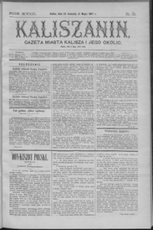 Kaliszanin : gazeta miasta Kalisza i jego okolic