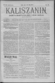 Kaliszanin : gazeta miasta Kalisza i jego okolic