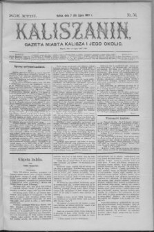 Kaliszanin : gazeta miasta Kalisza i jego okolic