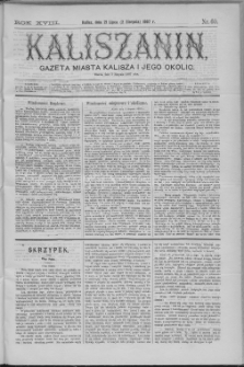 Kaliszanin : gazeta miasta Kalisza i jego okolic