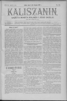 Kaliszanin : gazeta miasta Kalisza i jego okolic