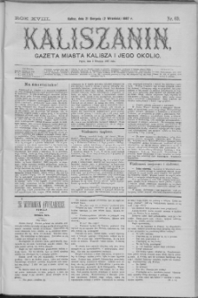 Kaliszanin : gazeta miasta Kalisza i jego okolic