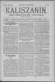Kaliszanin : gazeta miasta Kalisza i jego okolic