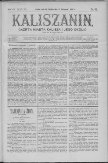 Kaliszanin : gazeta miasta Kalisza i jego okolic