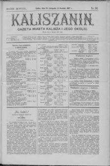 Kaliszanin : gazeta miasta Kalisza i jego okolic