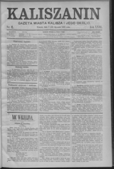 Kaliszanin : gazeta miasta Kalisza i jego okolic