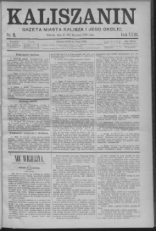 Kaliszanin : gazeta miasta Kalisza i jego okolic