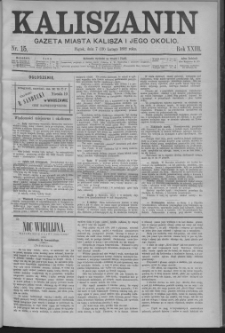 Kaliszanin : gazeta miasta Kalisza i jego okolic