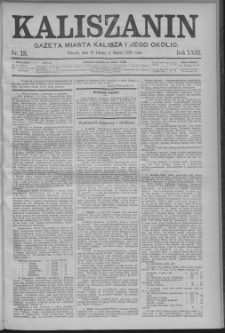 Kaliszanin : gazeta miasta Kalisza i jego okolic