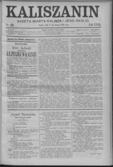 Kaliszanin : gazeta miasta Kalisza i jego okolic