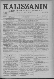 Kaliszanin : gazeta miasta Kalisza i jego okolic