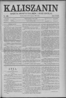 Kaliszanin : gazeta miasta Kalisza i jego okolic