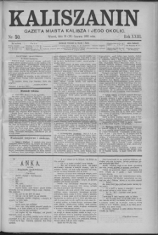 Kaliszanin : gazeta miasta Kalisza i jego okolic