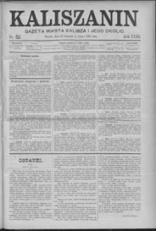 Kaliszanin : gazeta miasta Kalisza i jego okolic