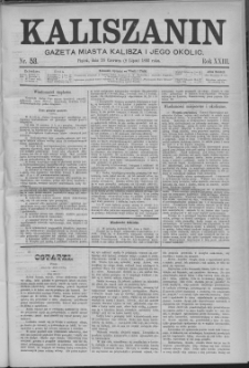 Kaliszanin : gazeta miasta Kalisza i jego okolic