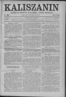 Kaliszanin : gazeta miasta Kalisza i jego okolic