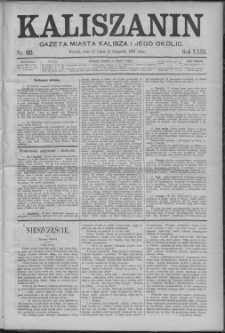 Kaliszanin : gazeta miasta Kalisza i jego okolic