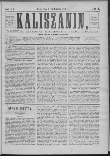 Kaliszanin : gazeta miasta Kalisza i jego okolic