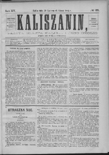 Kaliszanin : gazeta miasta Kalisza i jego okolic