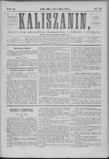 Kaliszanin : gazeta miasta Kalisza i jego okolic