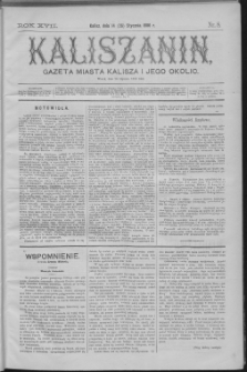 Kaliszanin : gazeta miasta Kalisza i jego okolic