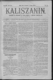 Kaliszanin : gazeta miasta Kalisza i jego okolic
