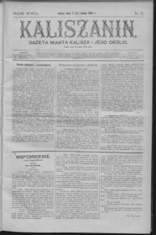 Kaliszanin : gazeta miasta Kalisza i jego okolic