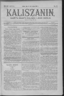 Kaliszanin : gazeta miasta Kalisza i jego okolic