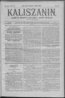 Kaliszanin : gazeta miasta Kalisza i jego okolic