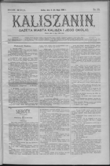 Kaliszanin : gazeta miasta Kalisza i jego okolic