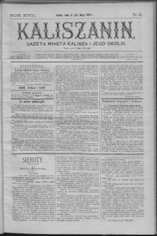 Kaliszanin : gazeta miasta Kalisza i jego okolic