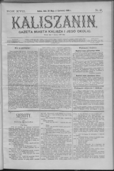 Kaliszanin : gazeta miasta Kalisza i jego okolic