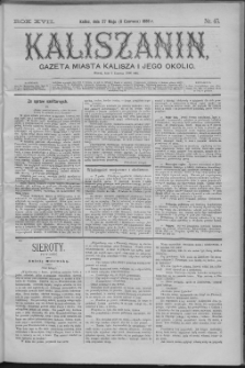 Kaliszanin : gazeta miasta Kalisza i jego okolic