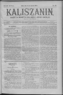 Kaliszanin : gazeta miasta Kalisza i jego okolic