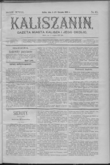 Kaliszanin : gazeta miasta Kalisza i jego okolic