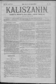 Kaliszanin : gazeta miasta Kalisza i jego okolic