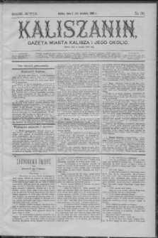 Kaliszanin : gazeta miasta Kalisza i jego okolic