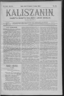 Kaliszanin : gazeta miasta Kalisza i jego okolic