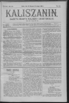 Kaliszanin : gazeta miasta Kalisza i jego okolic