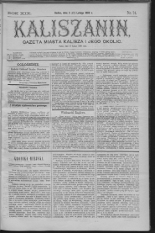 Kaliszanin : gazeta miasta Kalisza i jego okolic